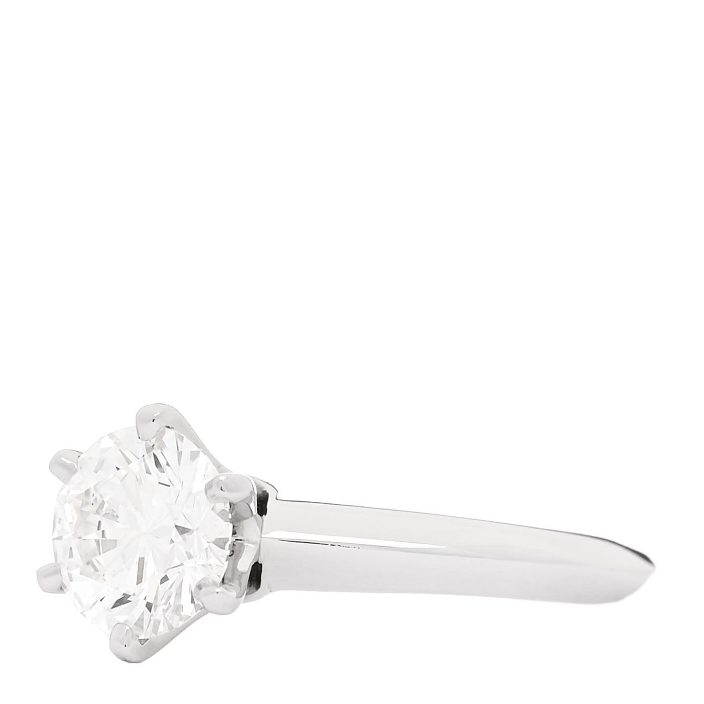 Platinum Diamond 1.02ct Solitaire Engagement Ring 49 4.75