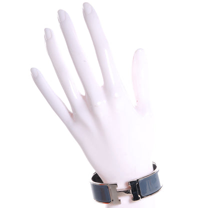 Hermes Enamel Clic Clac H Bracelet Wide GM Ardoise 2 of 5