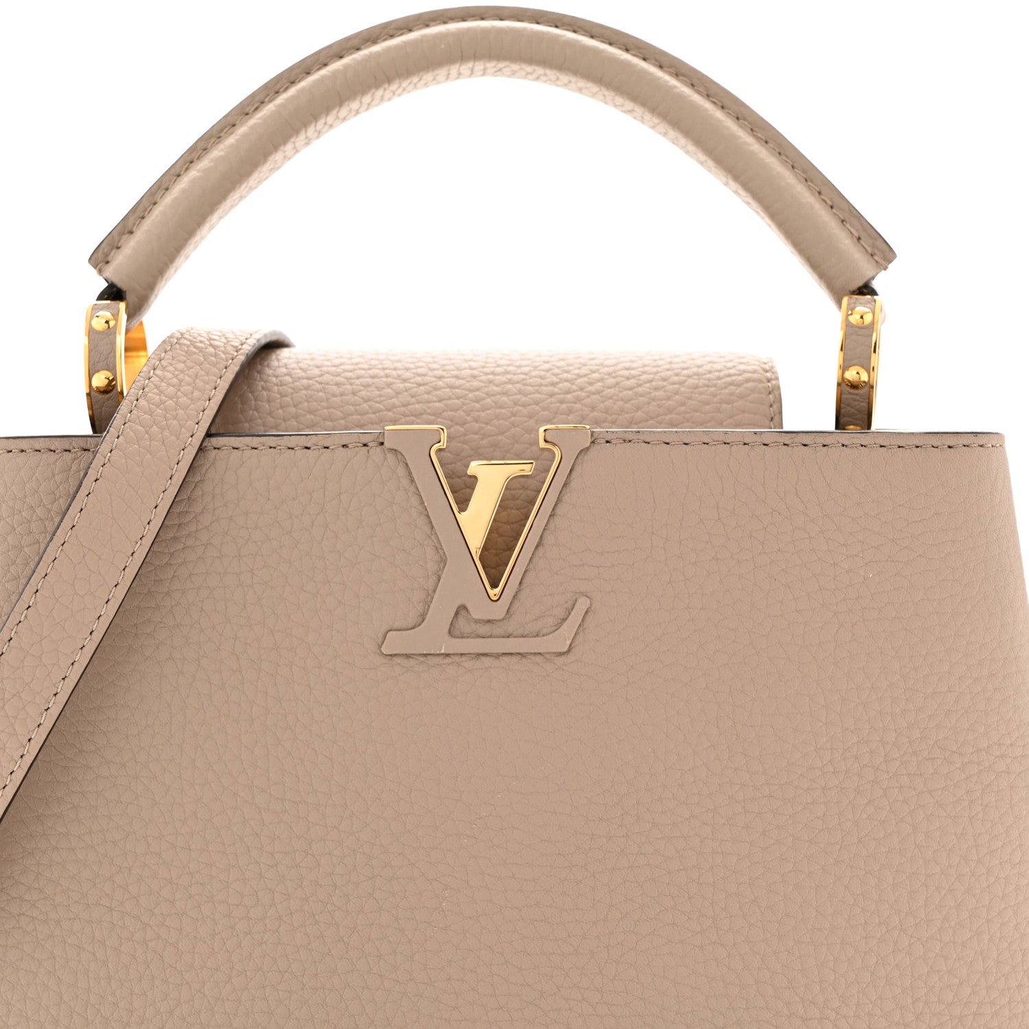 Louis Vuitton Taurillon Capucines BB Galet 8 of 11