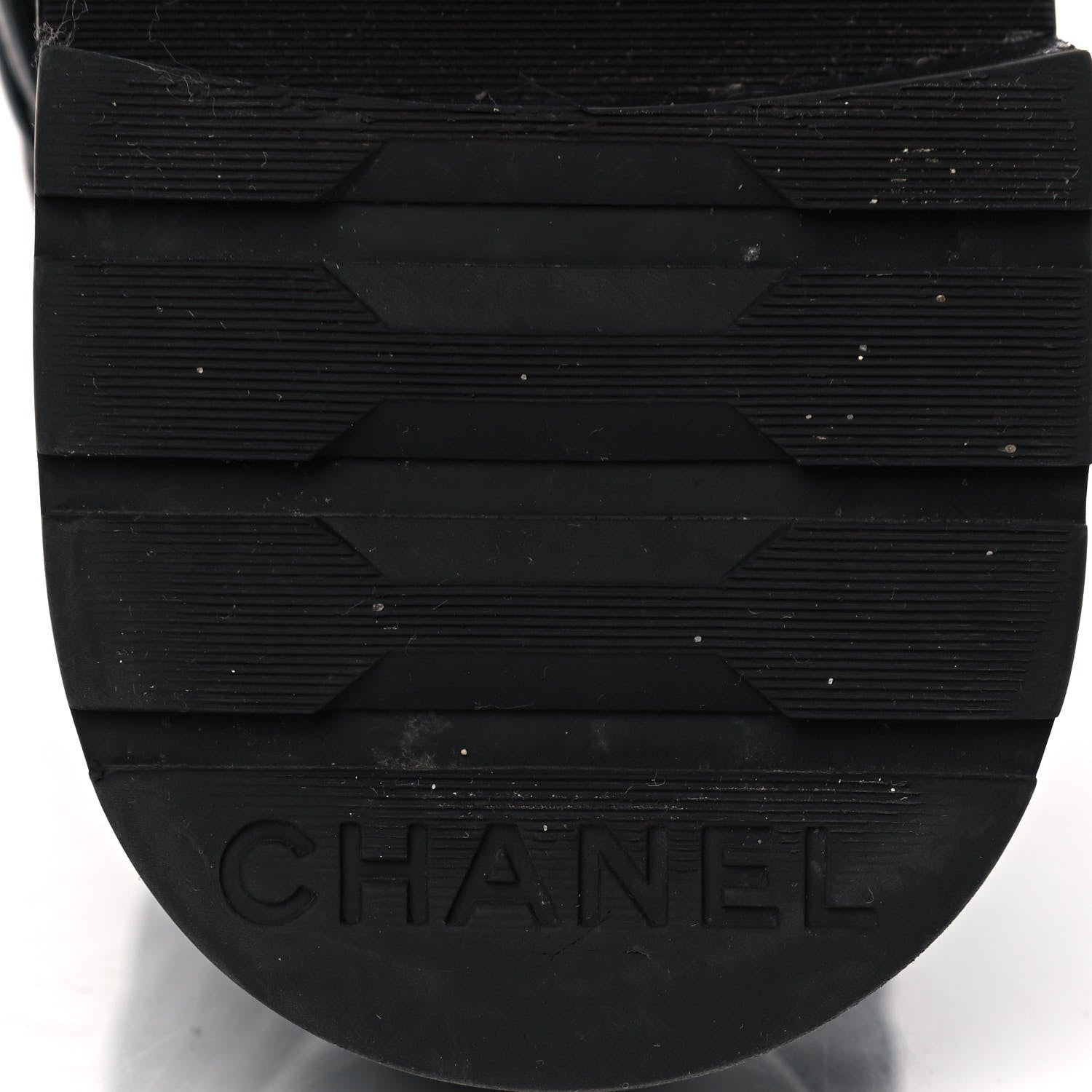 Chanel Shiny Goatskin Calfskin Quilted Lace Up Combat Boots 38.5 Black 6 of 11