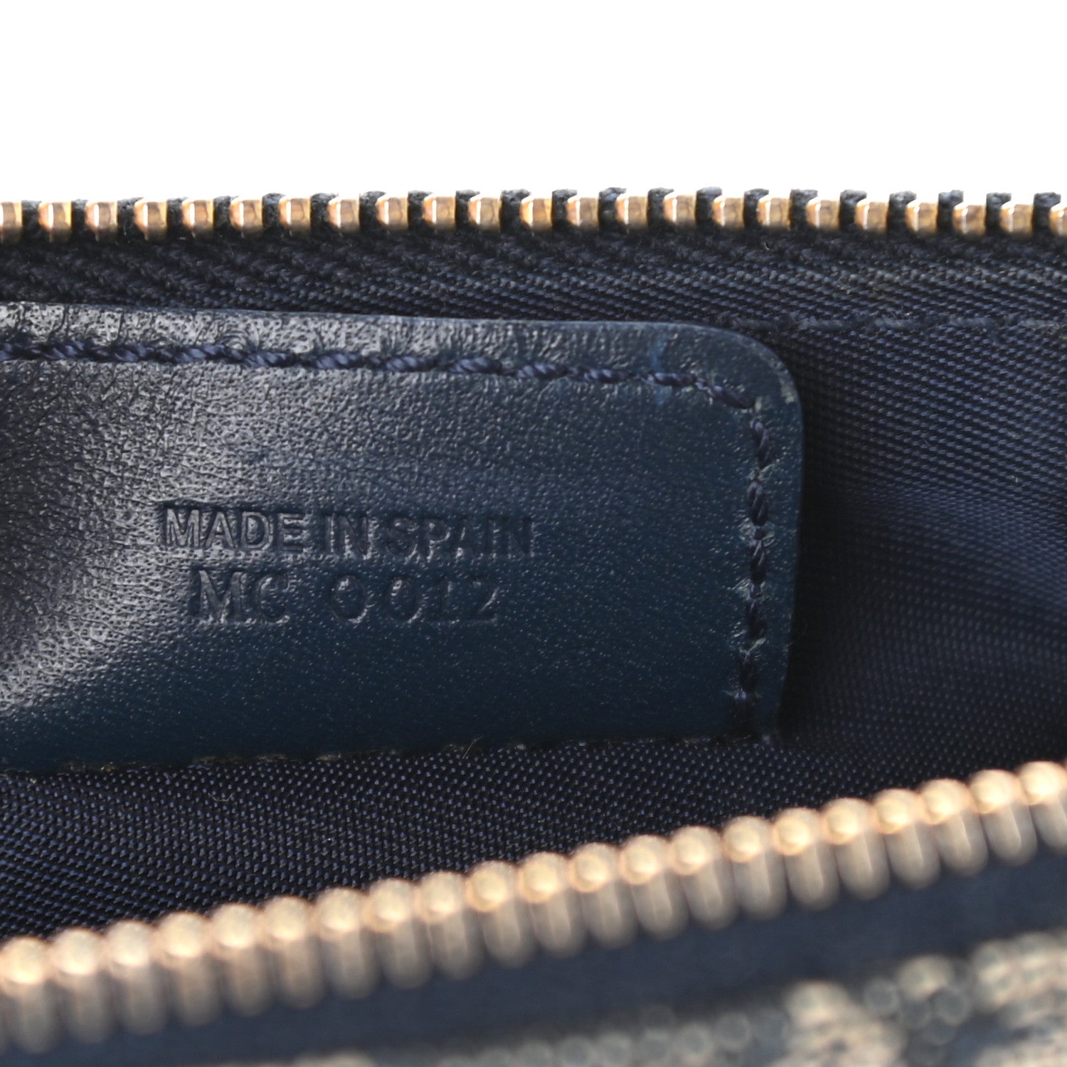 Christian Dior Monogram Mini Saddle Pochette Navy 7 of 13