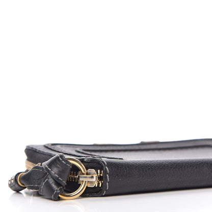 Chloe Grained Calfskin Marcie Long Zip Around Wallet Black 6 of 12
