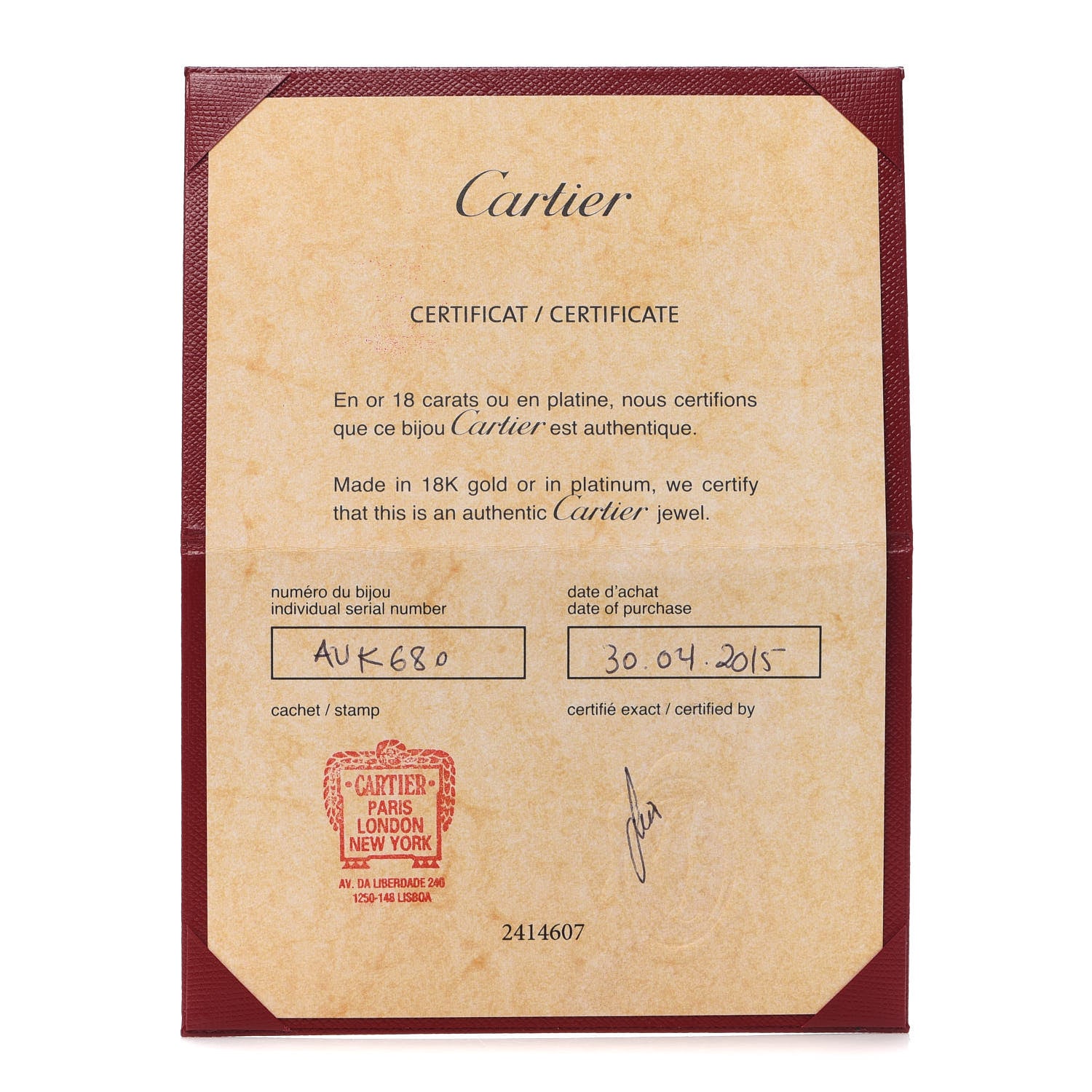 Cartier 18K Pink Gold LOVE Bracelet 17 6 of 7