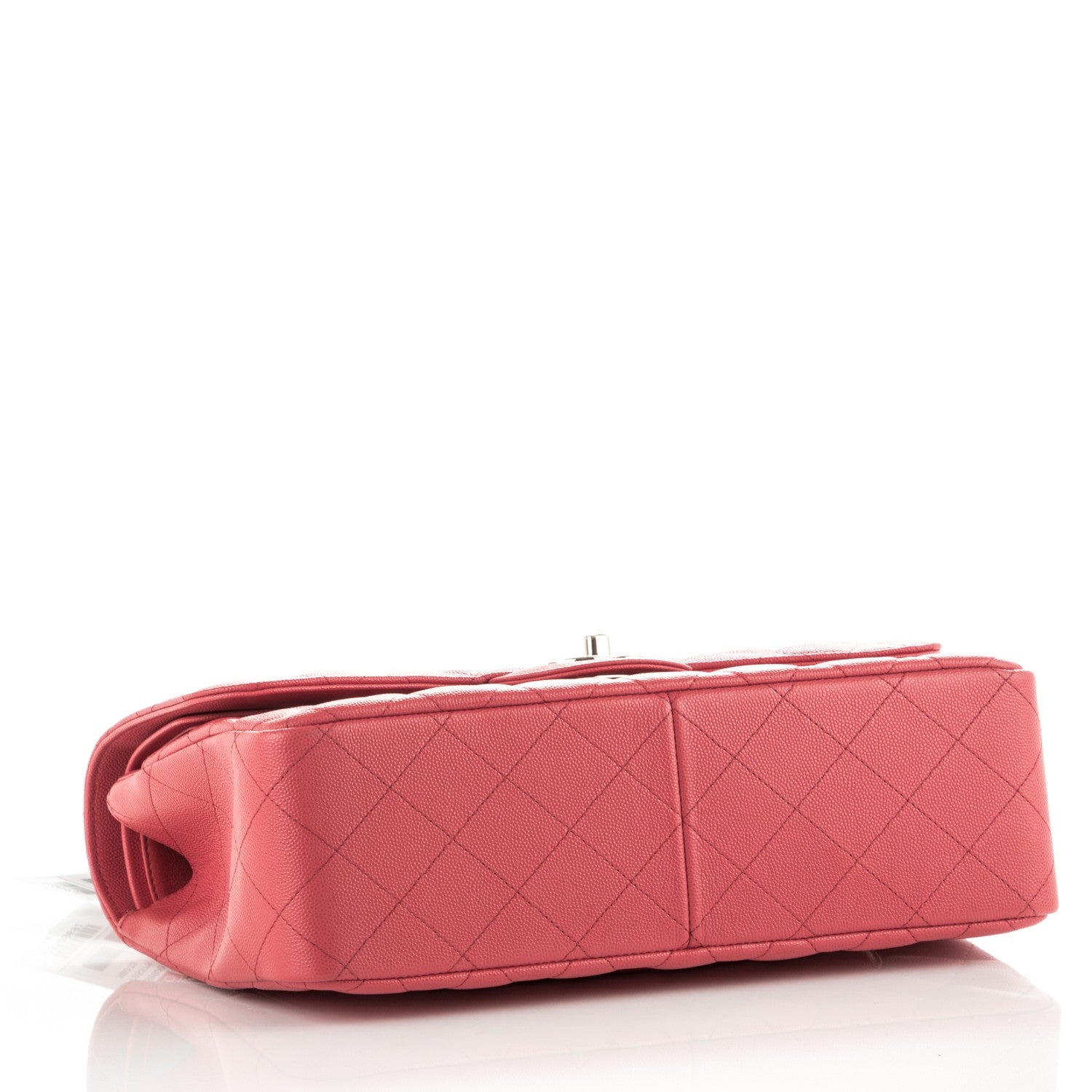 Chanel Caviar Quilted Jumbo Double Flap Dark Pink 4 of 8