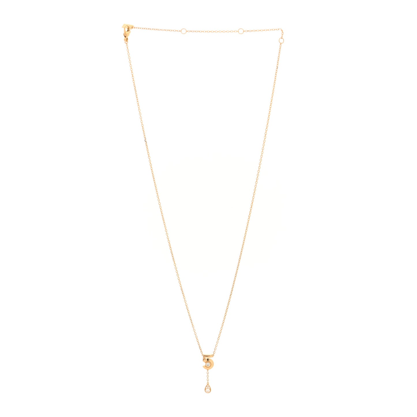 18K Yellow Gold Diamond Eternal No 5 Necklace