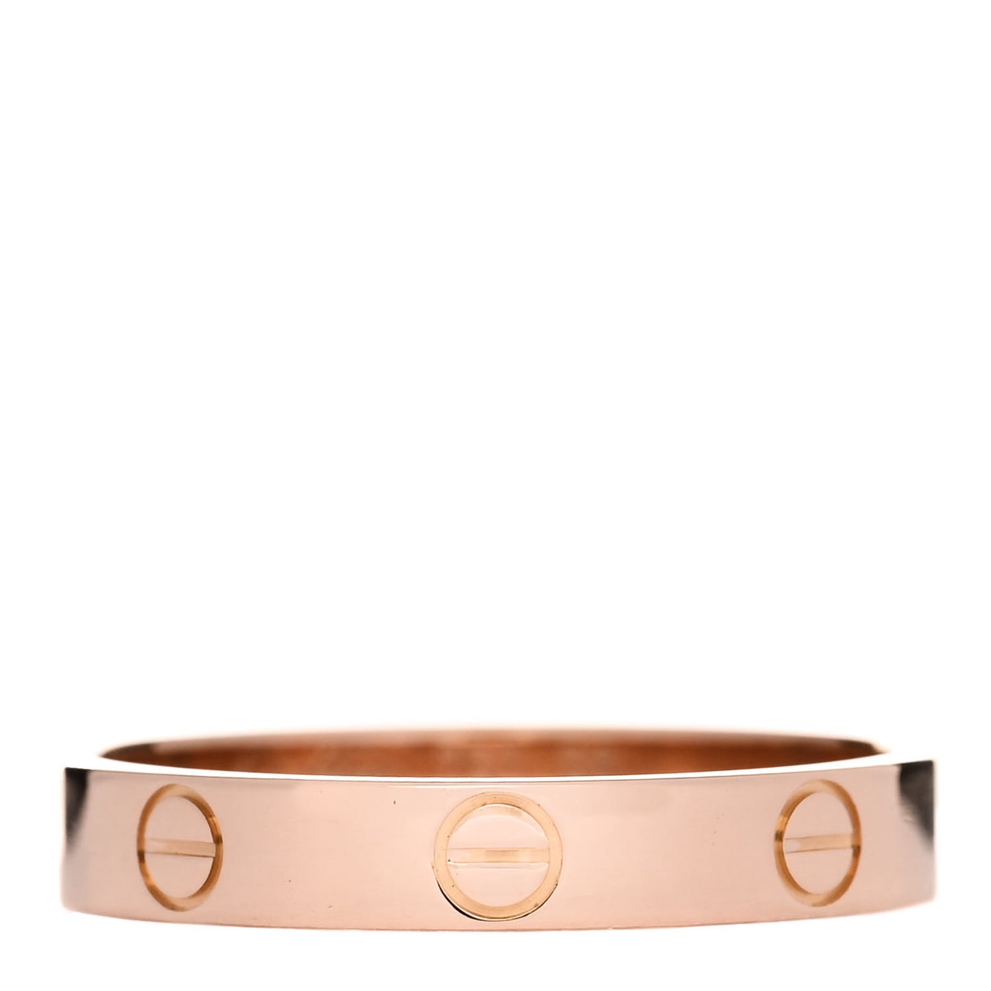 18K Pink Gold 3.5mm LOVE Wedding Band Ring 58 8.25