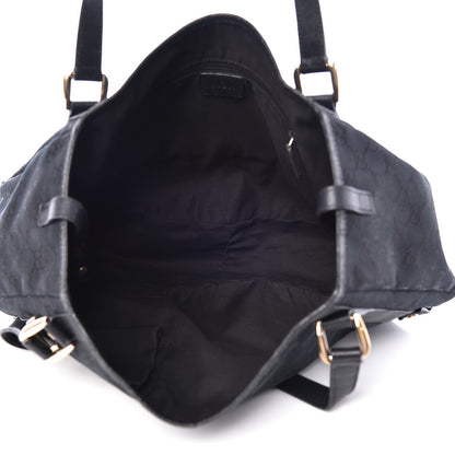 Gucci Monogram Medium Abbey Shoulder Bag Black 5 of 12