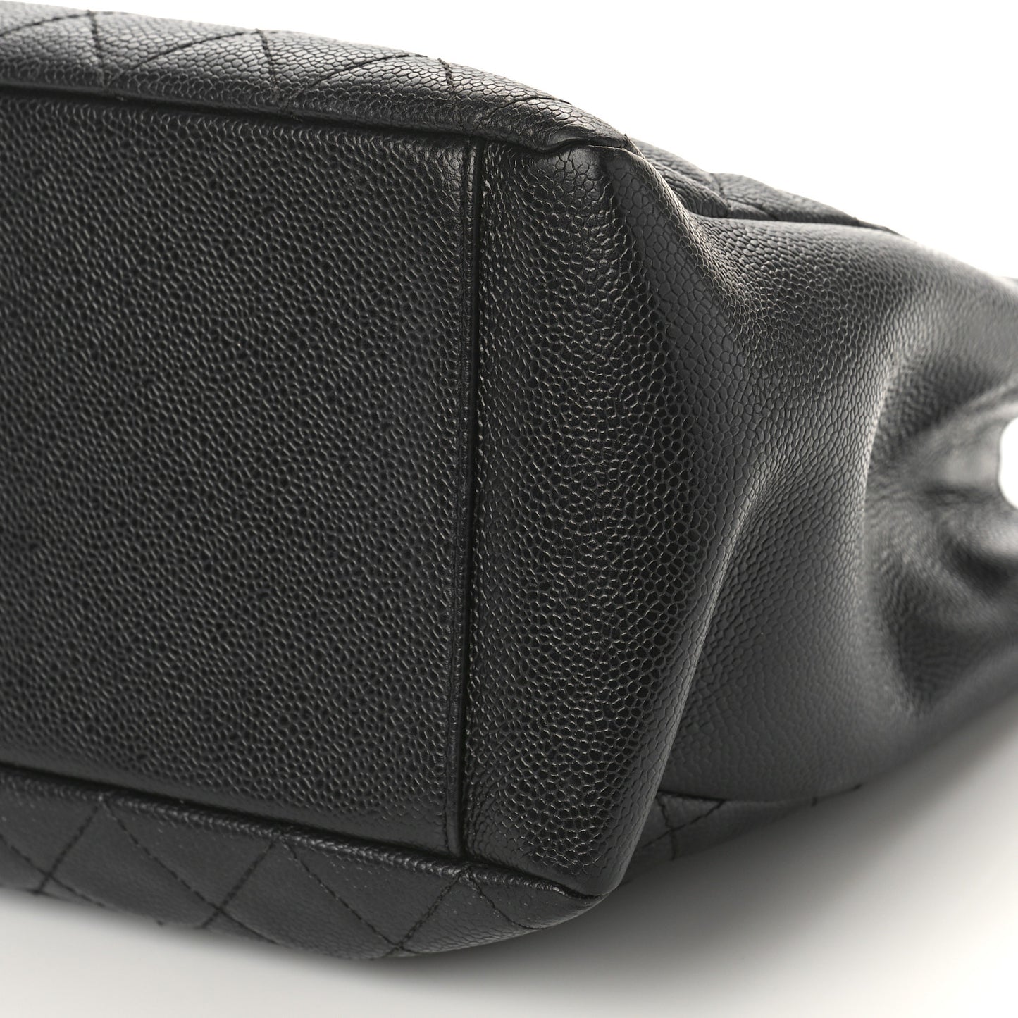 Caviar Quilted Grand Shopping Tote GST Black