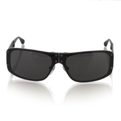 Louis Vuitton Mens Folding Evasion Sunglasses w Damier Graphite Case 4 of 11