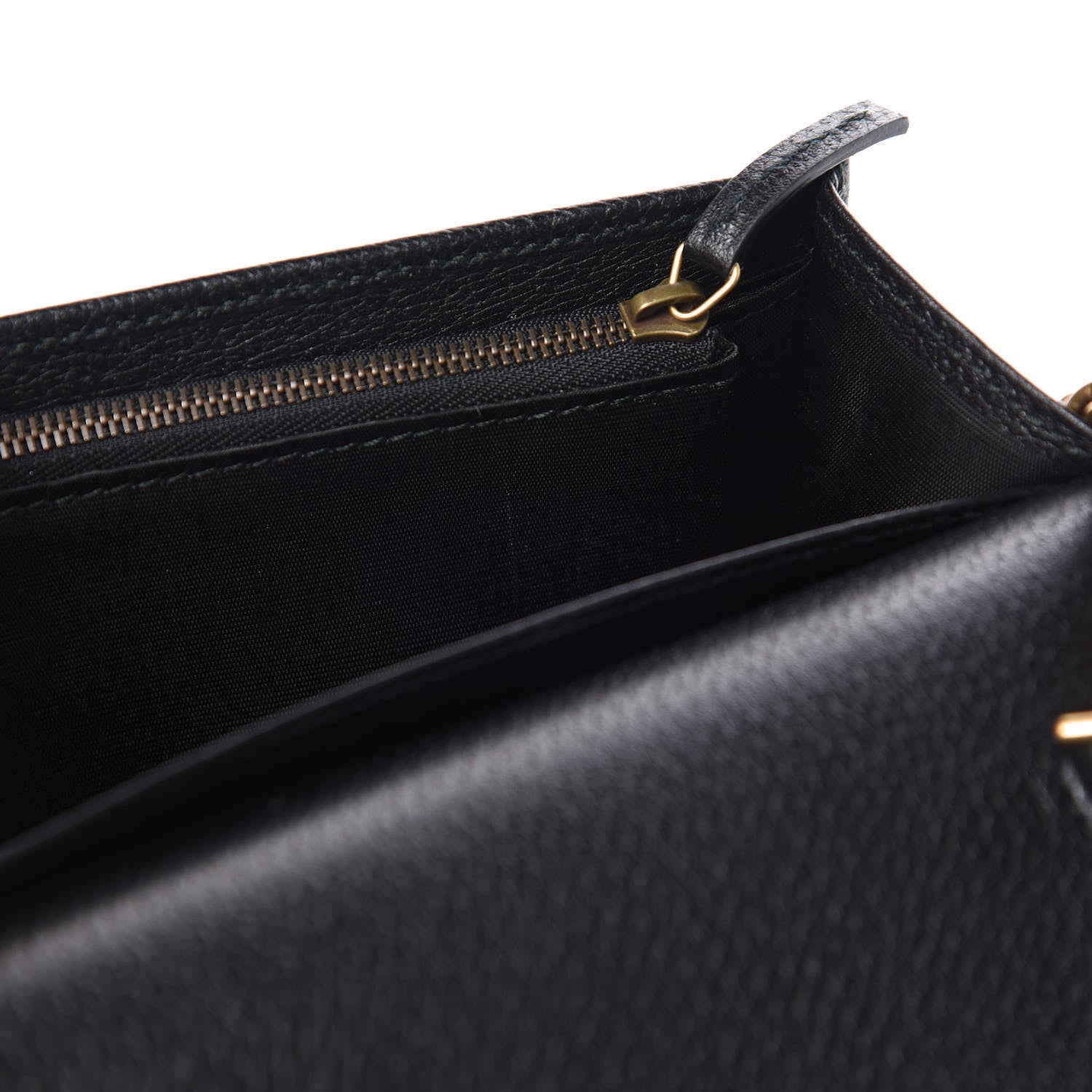 Gucci Calfskin Marquise Crystals Mini GG Chain Wallet Black 10 of 11
