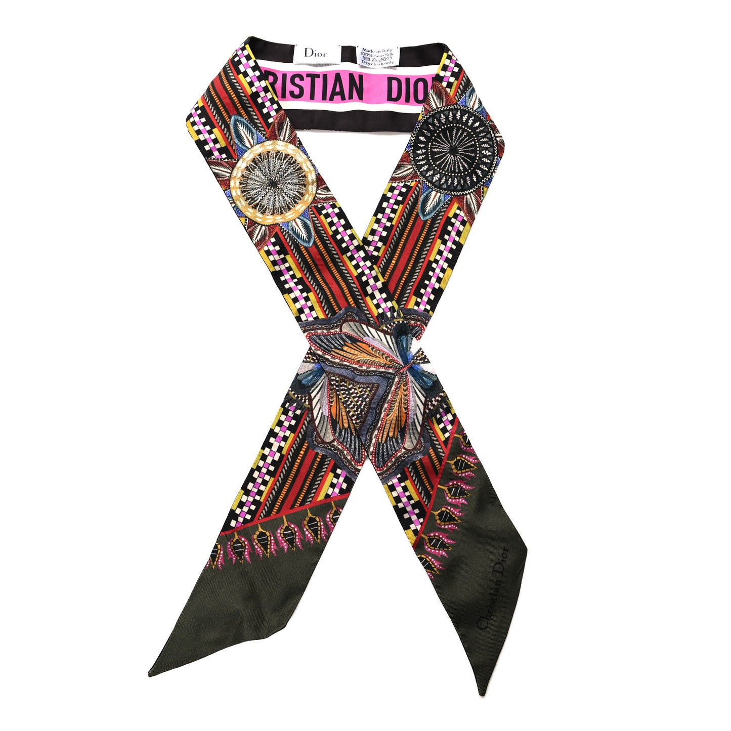 Silk Mitzah Scarf Pink