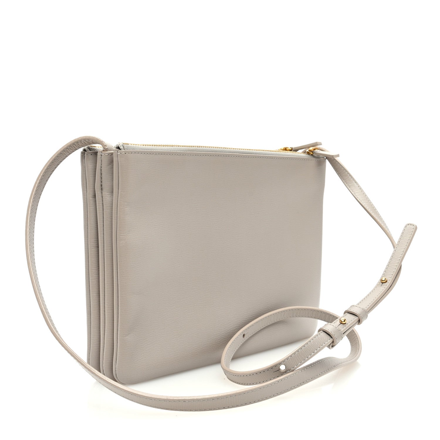Celine Liege Calfskin Large Trio Crossbody Bag Powder 3 of 11