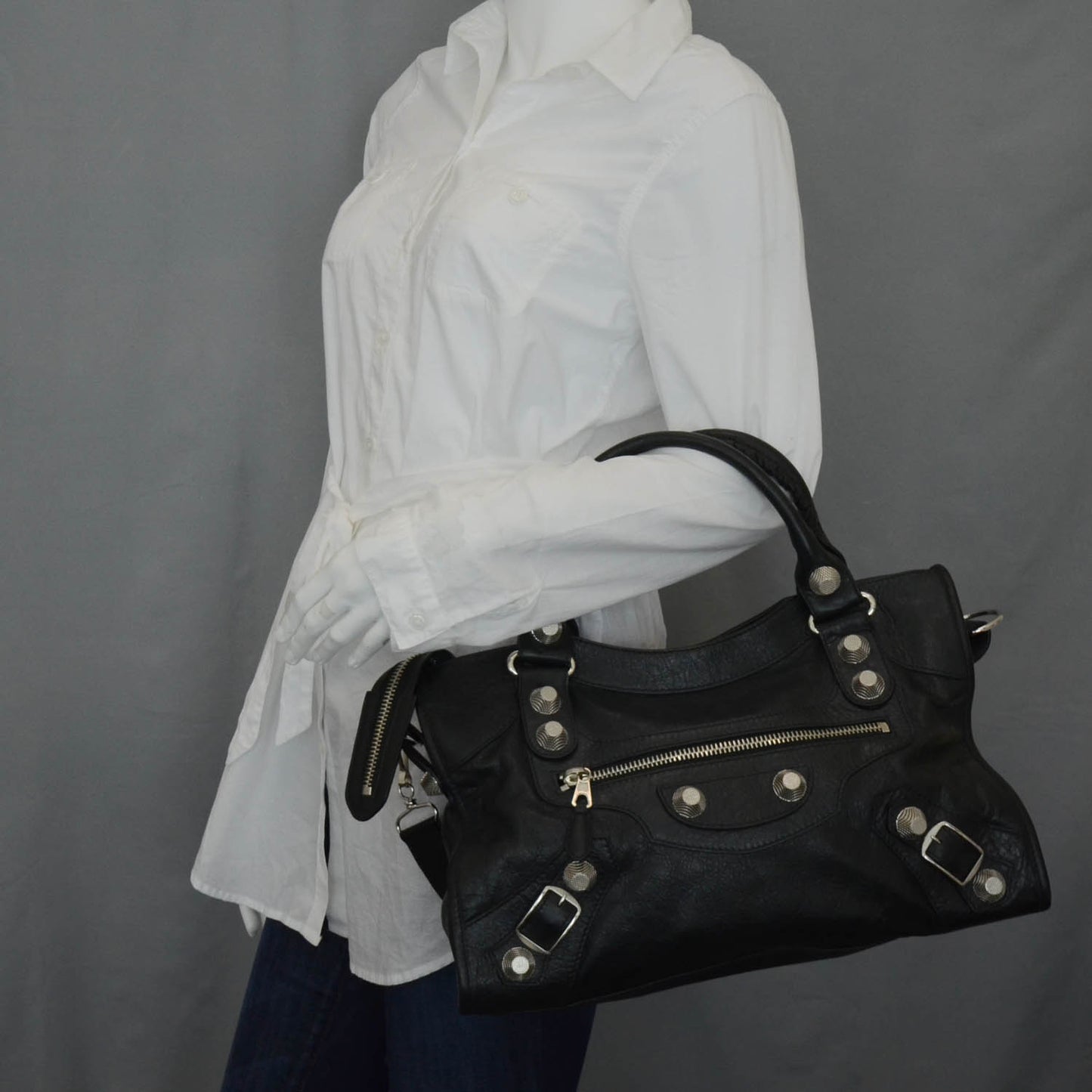 Agneau Giant 21 Silver Hardware City Black