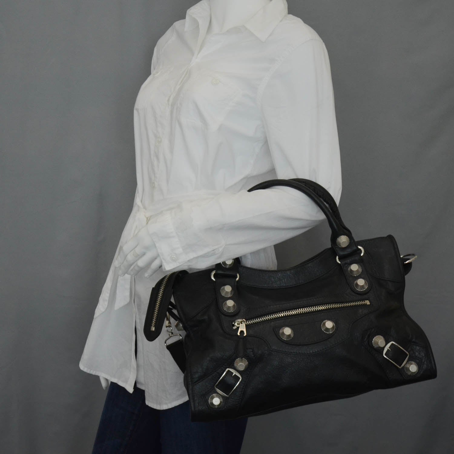 Balenciaga Agneau Giant 21 Silver Hardware City Black 2 of 11