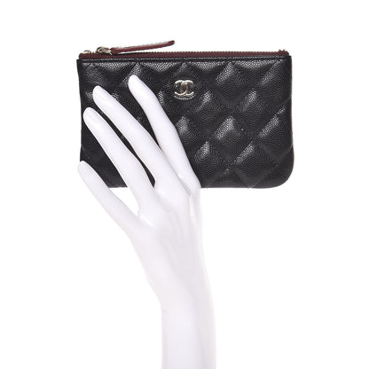 Chanel Caviar Quilted Small Cosmetic Case Black 2 of 8