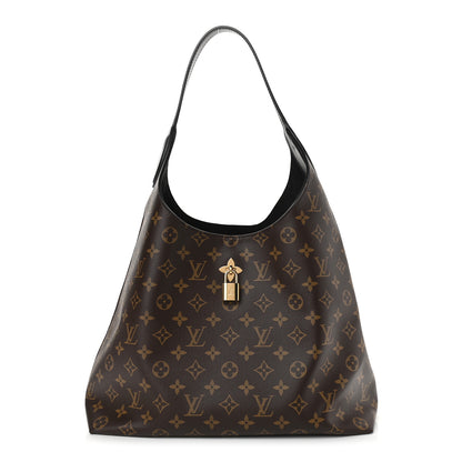 Louis Vuitton Monogram Flower Hobo Black 1 of 10