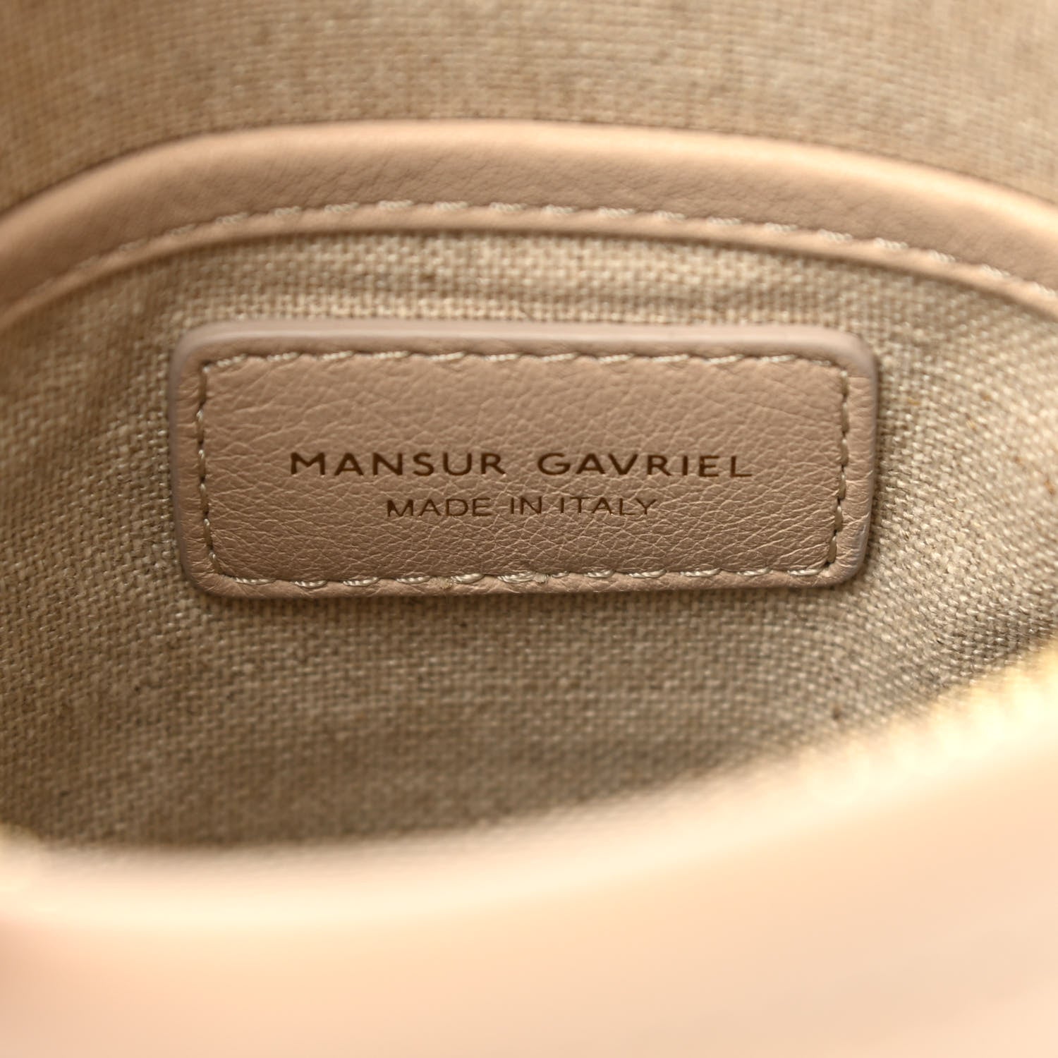 Mansur Gavriel Pebbled Calfskin Zip Bucket Bag Aglio 6 of 10