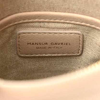 Mansur Gavriel Pebbled Calfskin Zip Bucket Bag Aglio 6 of 10