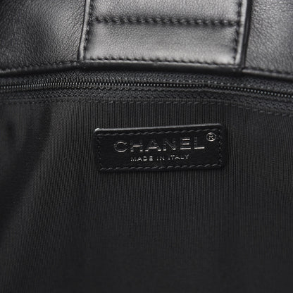 Chanel Calfskin Quilted Large Classic Shopping Tote Black 6 of 10