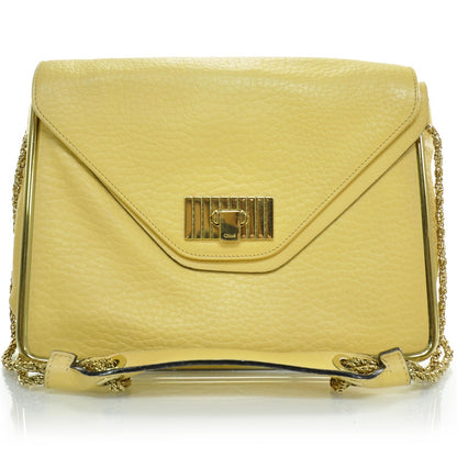 Chloe Grained Calfskin Sally Flap Bag Yellow 1 of 10