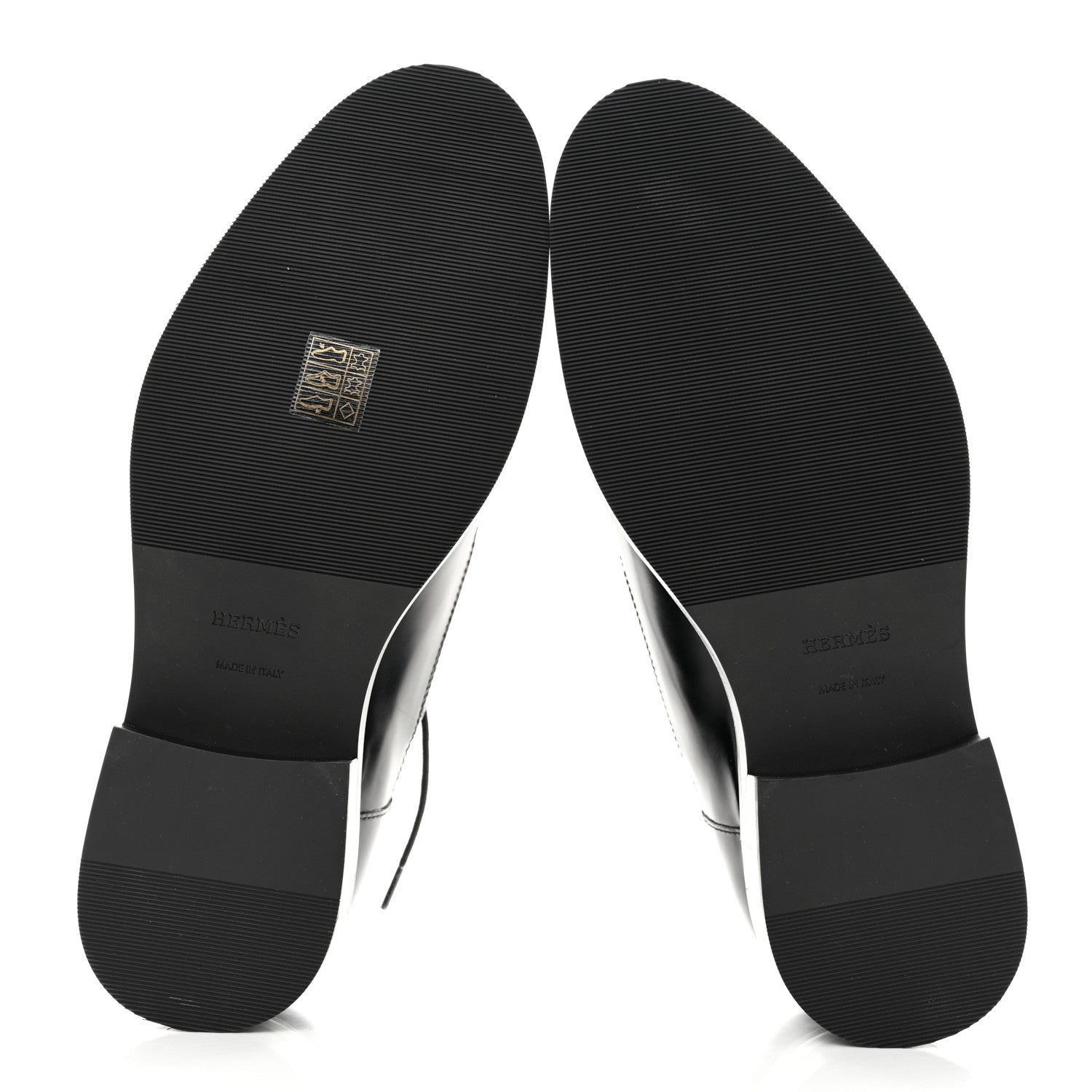 Hermes Glossed Calfskin Galilee Loafers 39 Black 5 of 9