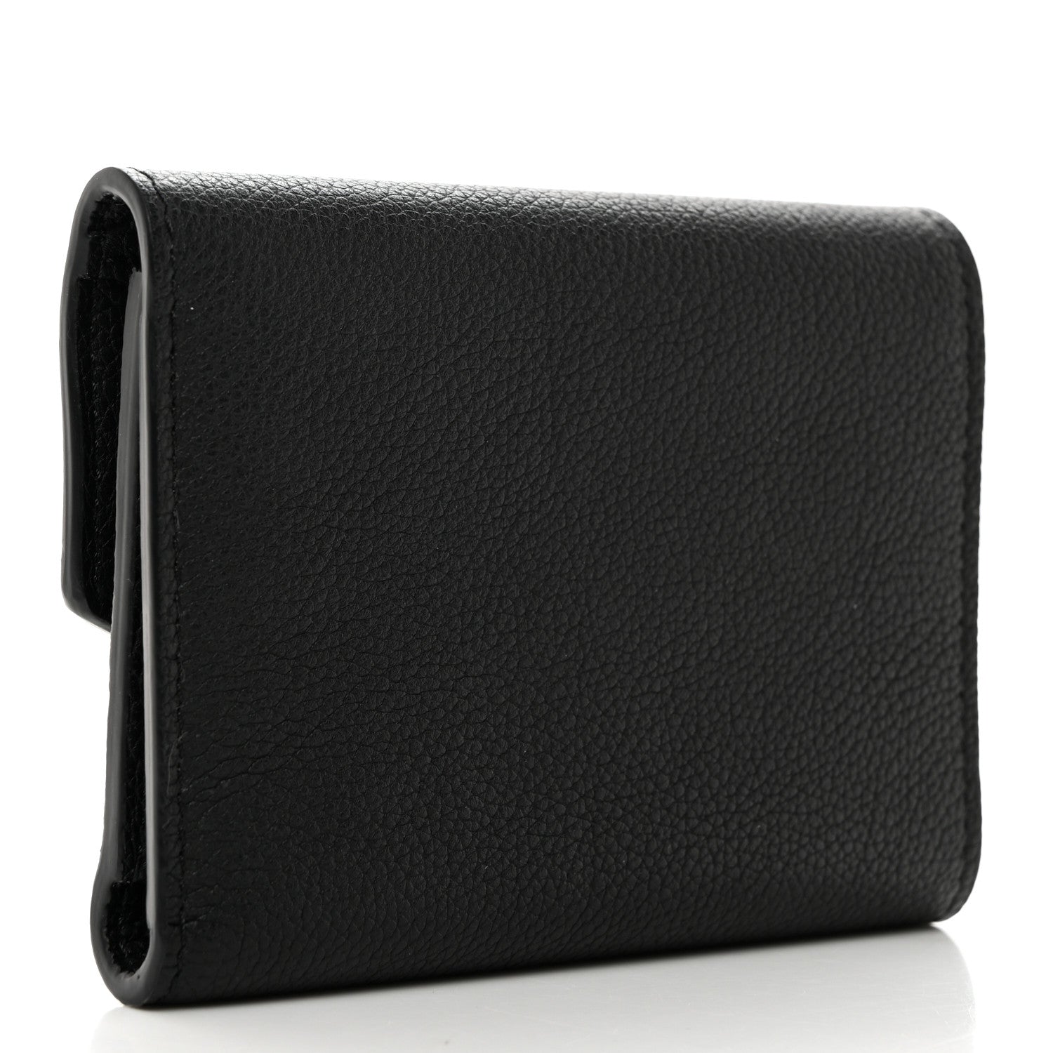 Louis Vuitton Soft Calfskin My Lockme Compact Wallet Black 3 of 6