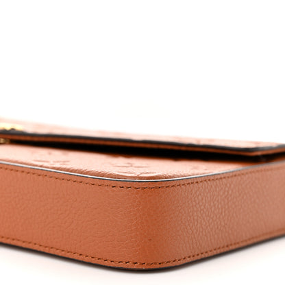 Louis Vuitton Empreinte Pochette Felicie Chain Wallet Cognac 10 of 11