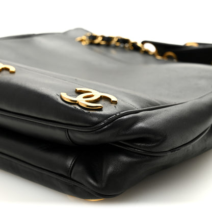 Chanel Lambskin Triple CC Shoulder Bag Black 11 of 11