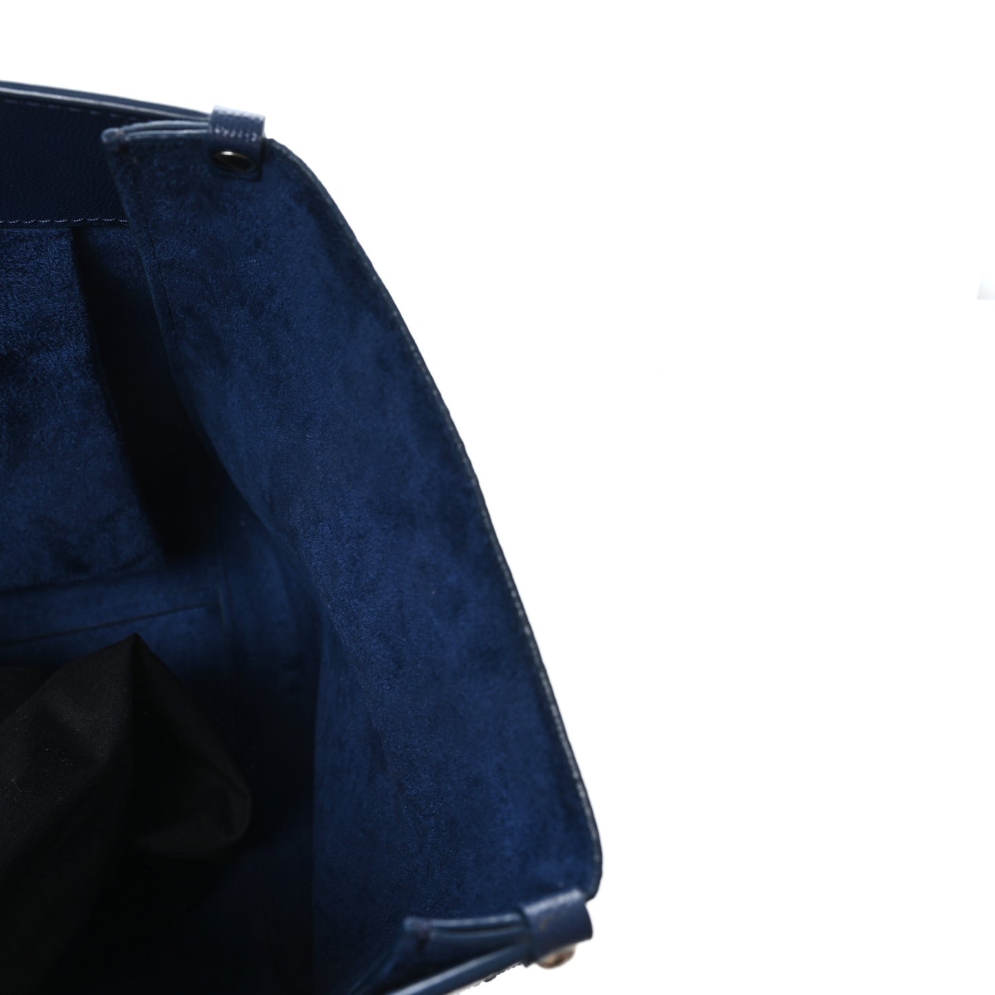Caviar Large Studded Deauville Tote Navy
