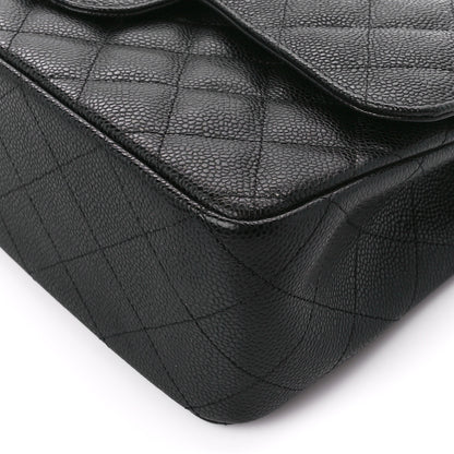 Chanel Caviar Quilted Jumbo Double Flap Black 11 of 12