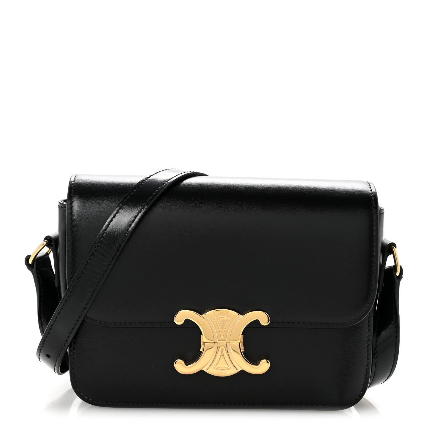 Shiny Calfskin Teen Triomphe Black