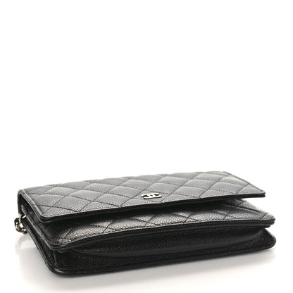 Chanel Caviar Quilted Wallet on Chain WOC Black 4 of 9