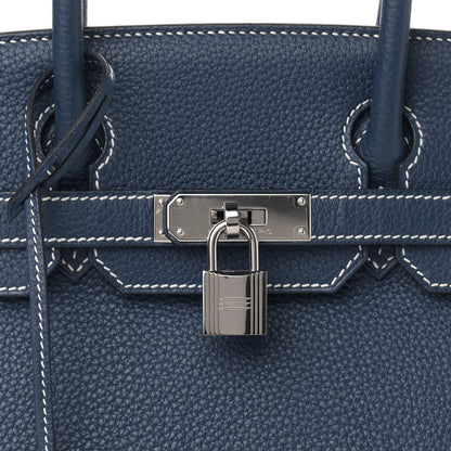 Hermes Togo Bi-Color Birkin 30 Bleu de Malte Ciel 8 of 12