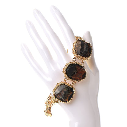 Chanel Feather CC Bracelet Gold 2 of 8
