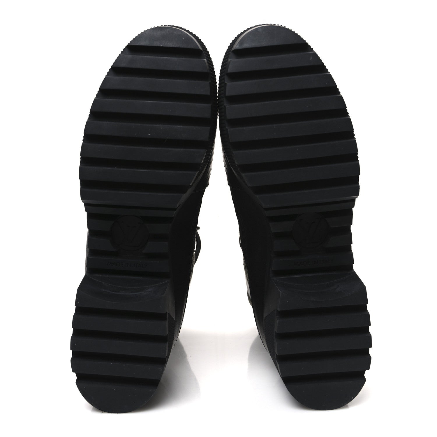 Louis Vuitton Velvet Calfskin Monogram Laureate Platform Desert Boots 39 Black Green 7 of 10