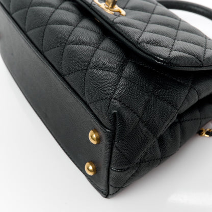 Chanel Caviar Quilted Mini Coco Handle Flap Black 13 of 15