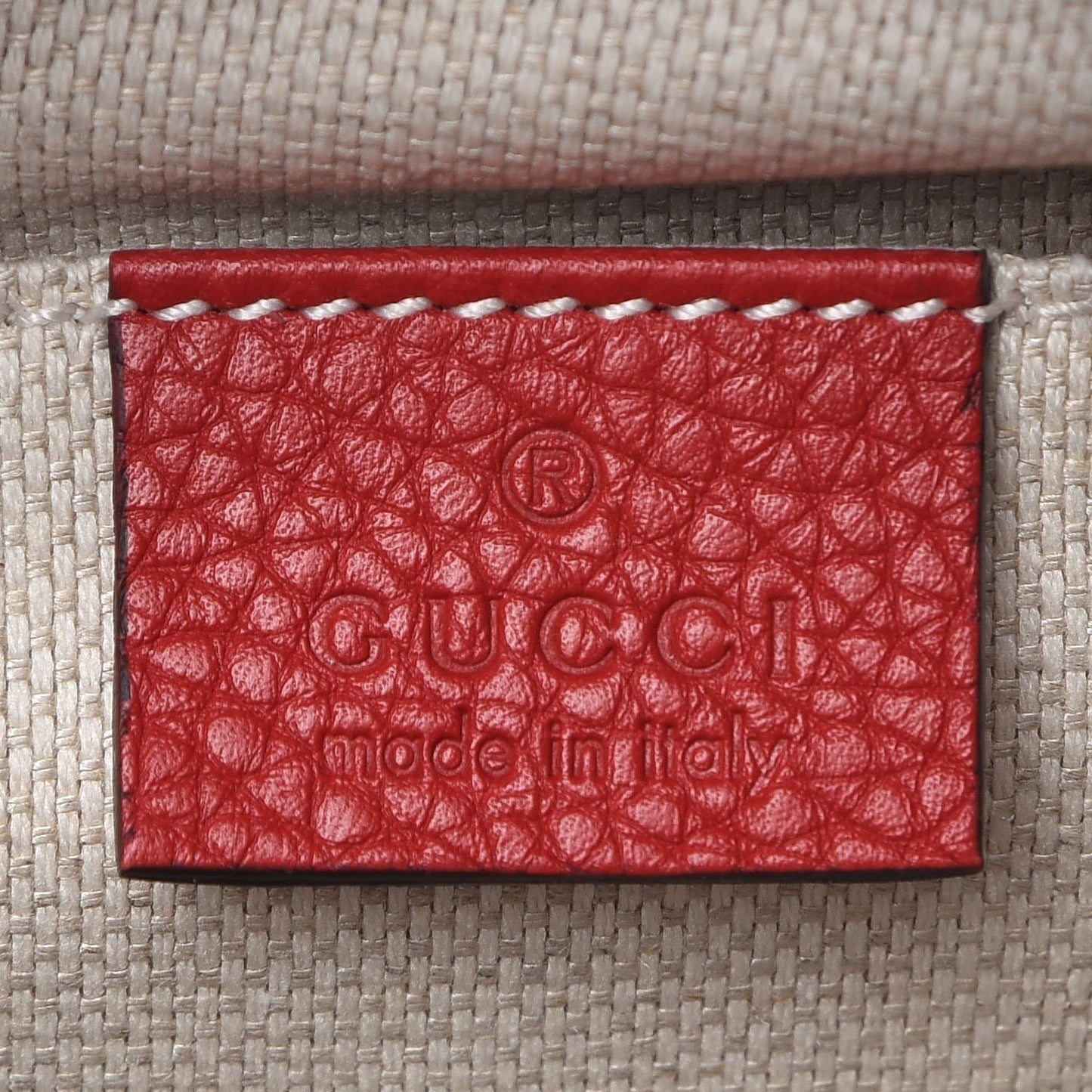 Pebbled Calfskin Small Soho Disco Bag Vibrant Red