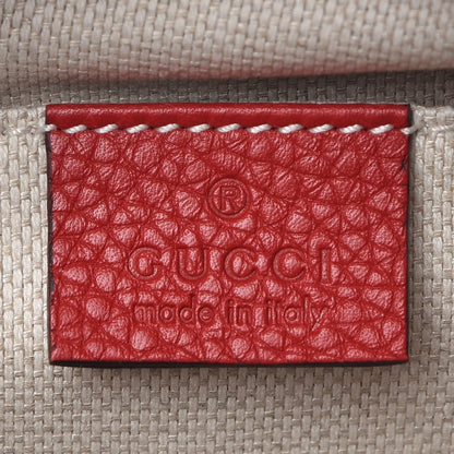 Gucci Pebbled Calfskin Small Soho Disco Bag Vibrant Red 6 of 7