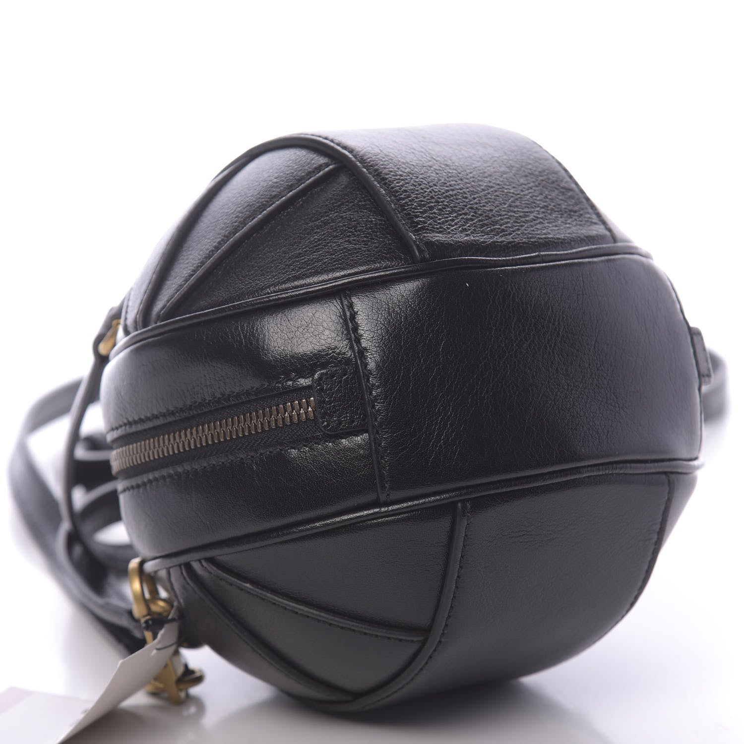 Gucci Piuma Lux Energy Mini Tifosa Basketball Shaped Shoulder Bag Black 9 of 10