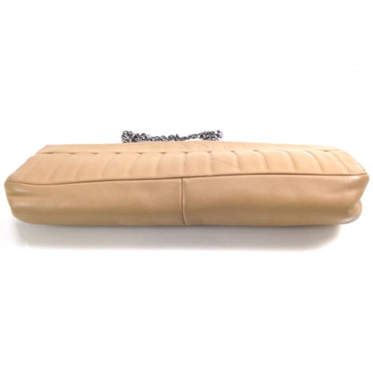 Chanel Leather Quilted Convertible Clutch Beige 5 of 10