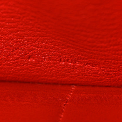 Hermes Chevre Mysore Kelly Longue Wallet Rouge Tomate 7 of 7