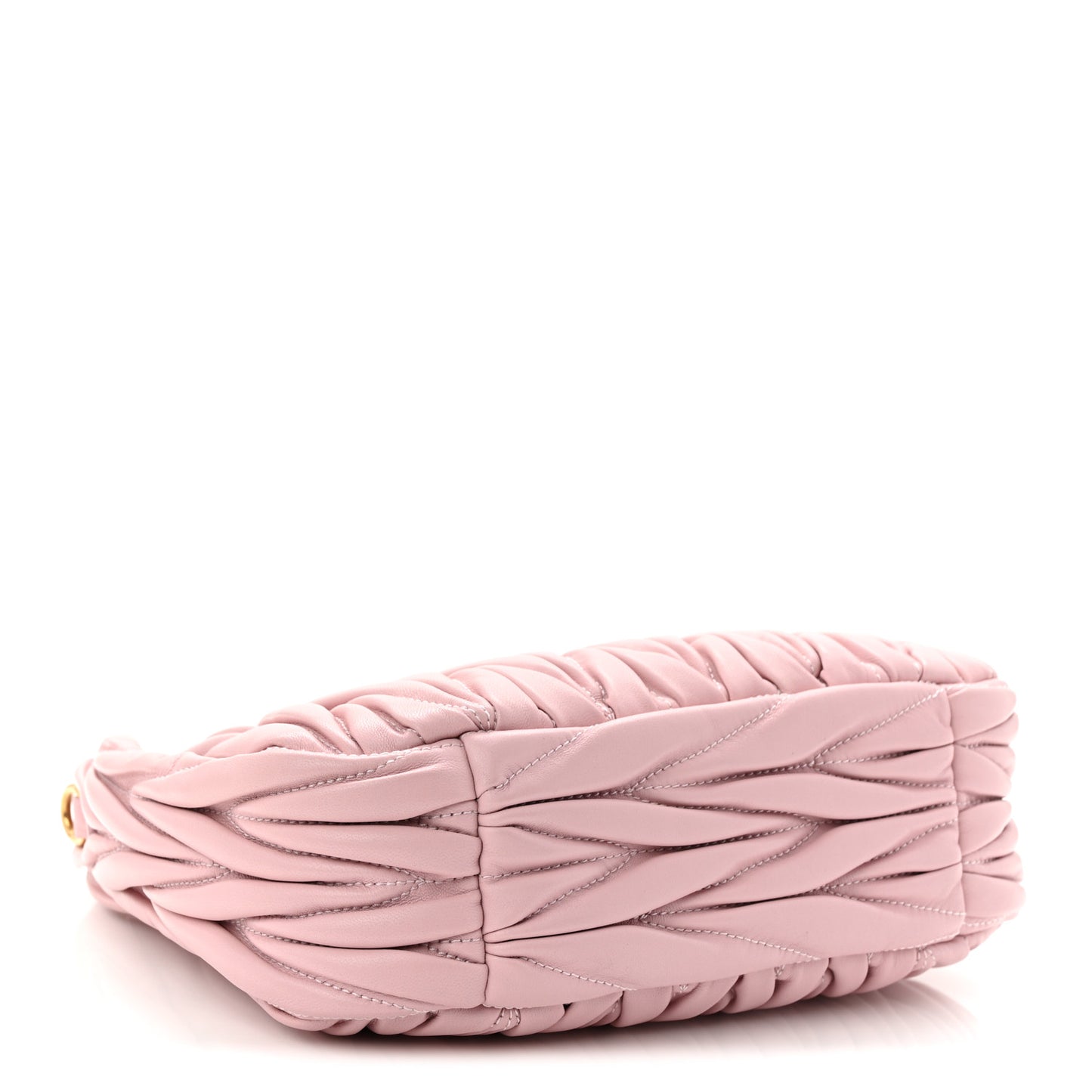 Nappa Matelasse Small Wander Hobo Alabastro