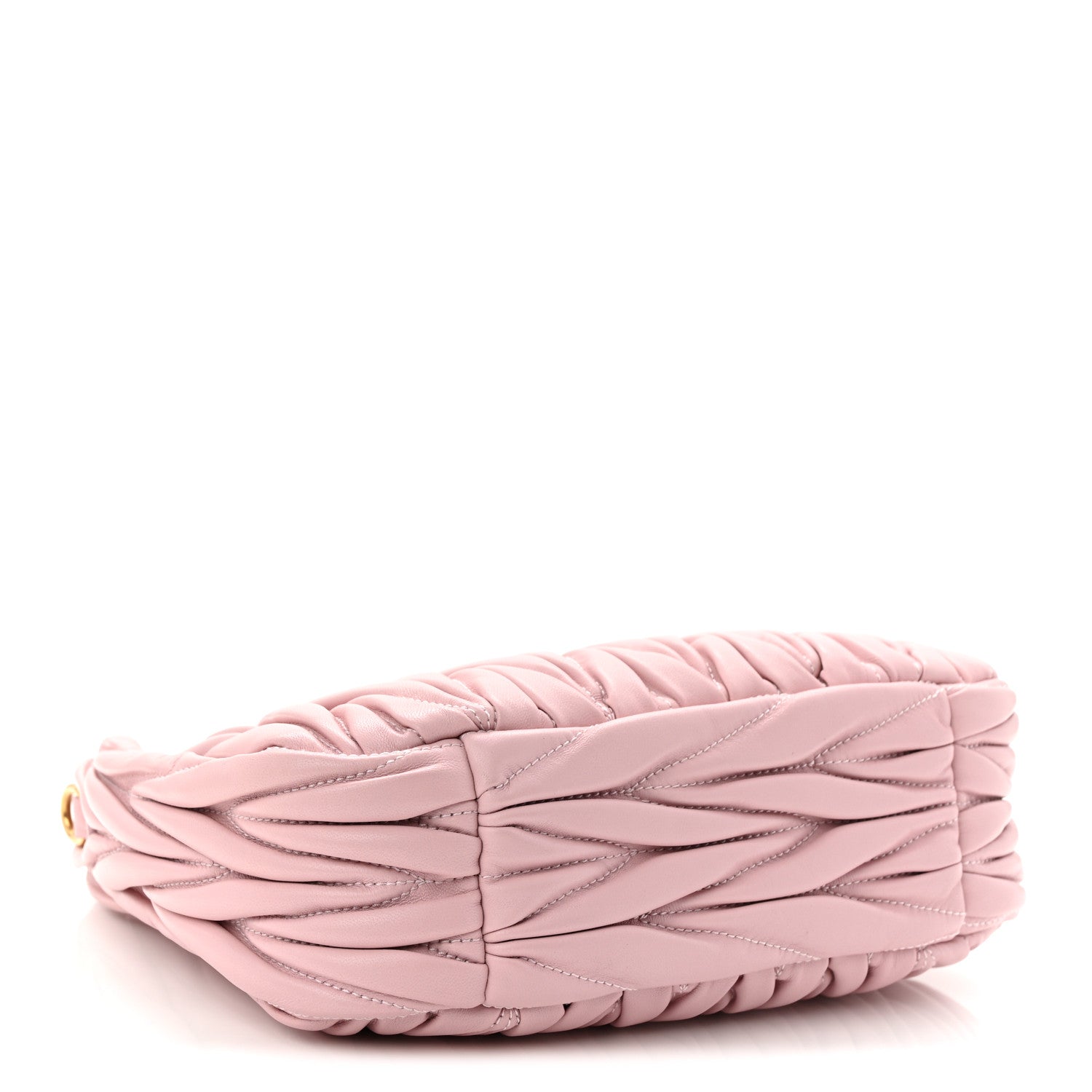 Miu Miu Nappa Matelasse Small Wander Hobo Alabastro 4 of 10
