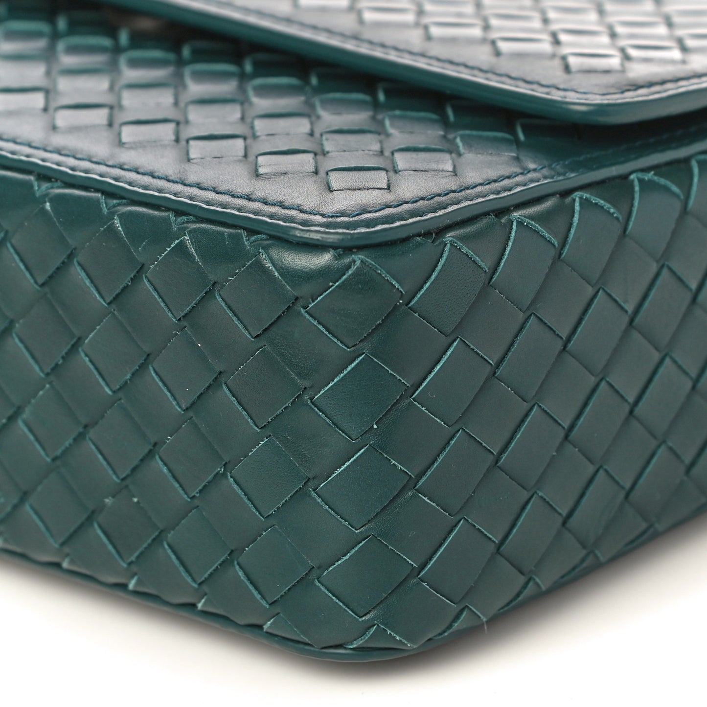 Nappa Intrecciato Alumna Bag Blue