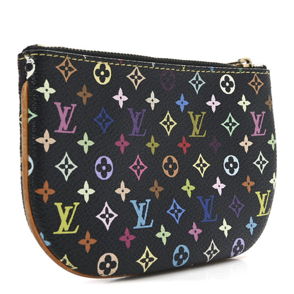 Louis Vuitton Monogram Multicolor Pochette Plate MM Black 3 of 8
