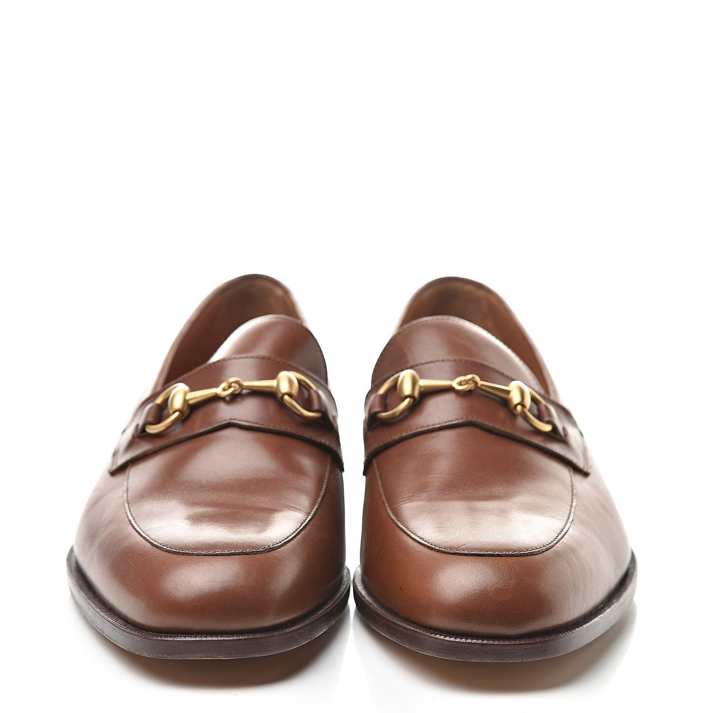 Calfskin Mens Horsebit Loafers 42.5 Brown