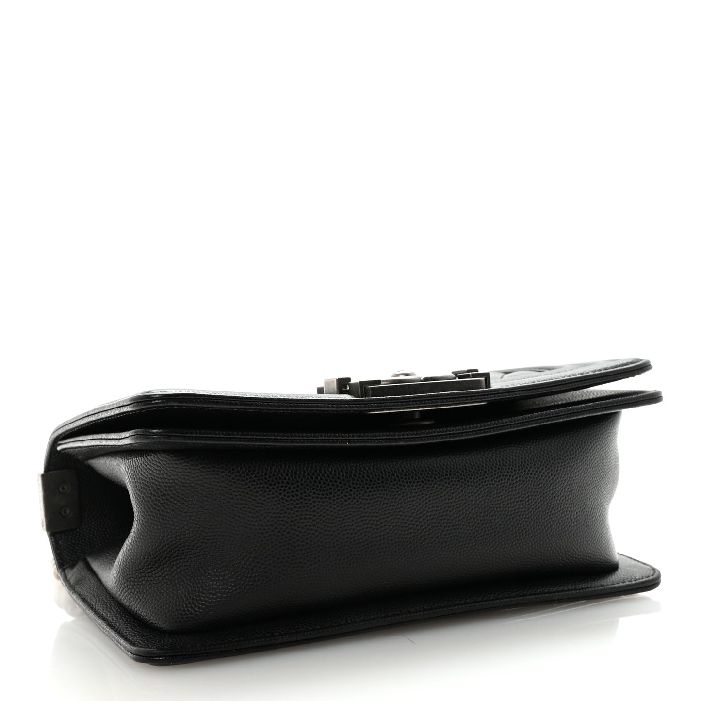 Caviar Quilted Small Boy Flap Black