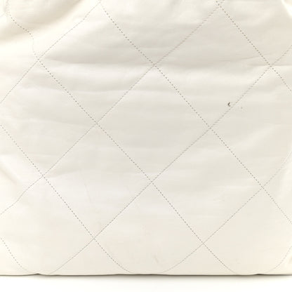 Chanel Shiny Calfskin Quilted Small Chanel 22 White 11 of 12