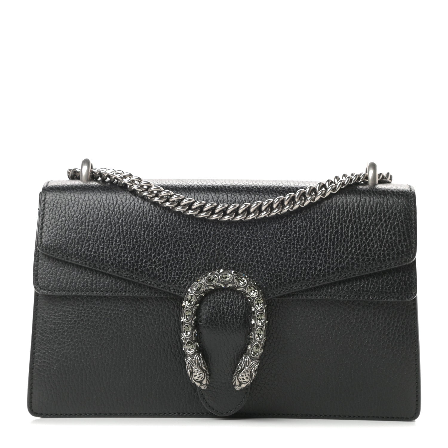 Gucci Pebbled Calfskin Small Dionysus Shoulder Bag Black 1 of 11