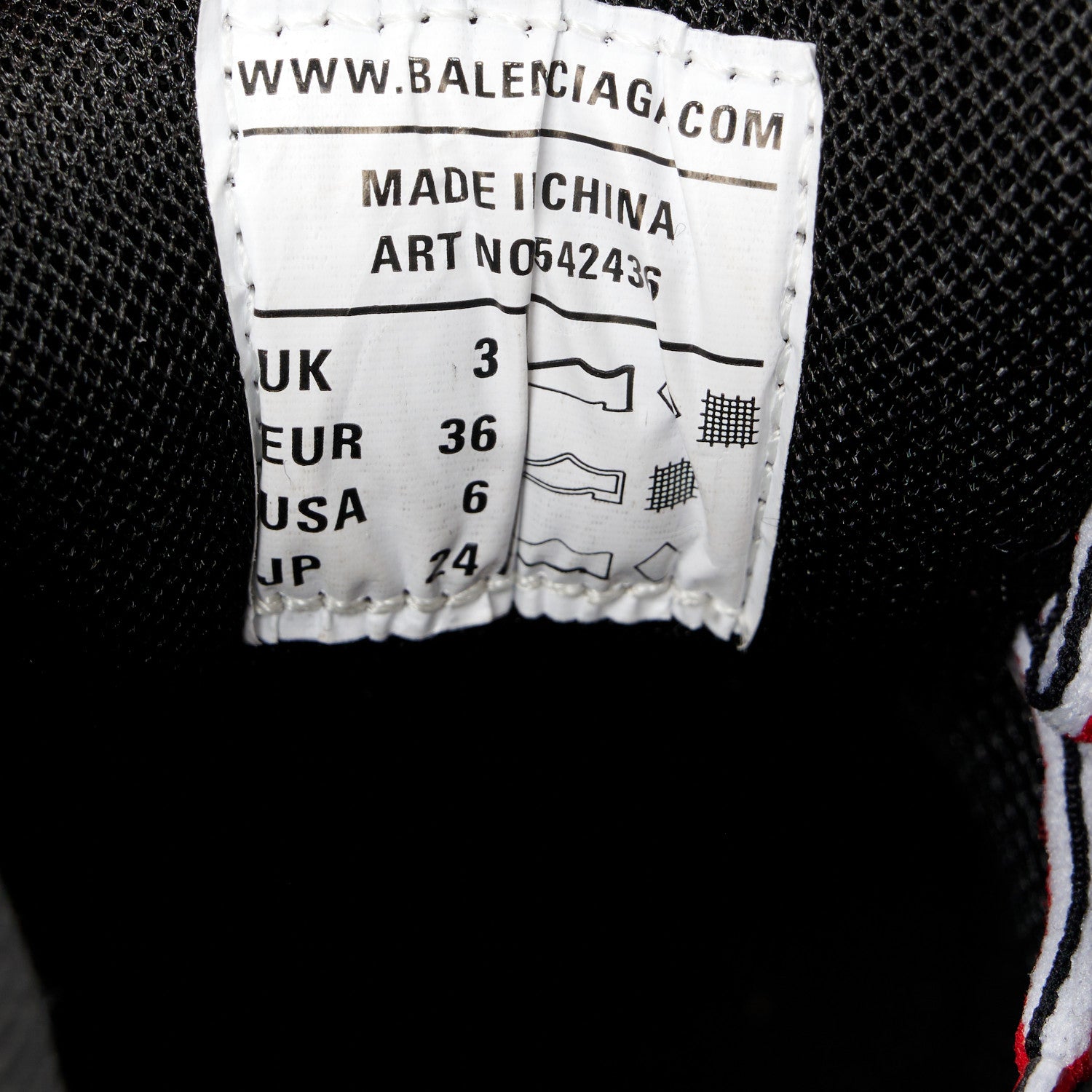 Balenciaga Mesh Nylon Fabric Womens Track Sneakers 36 Black Grey 10 of 10